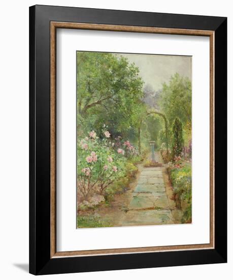 The Garden Path-Ernest Walbourn-Framed Premium Giclee Print