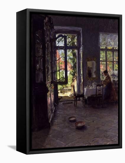 The Garden Room-Gotthardt Johann Kuehl-Framed Premier Image Canvas