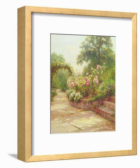 The Garden Steps-Ernest Walbourn-Framed Premium Giclee Print