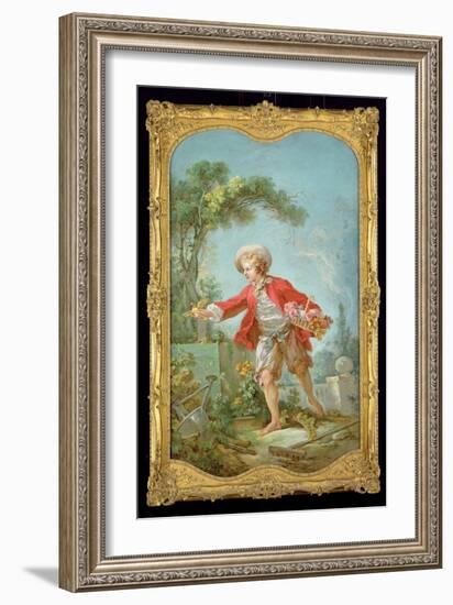 The Gardener, 1754/55-Jean-Honoré Fragonard-Framed Giclee Print