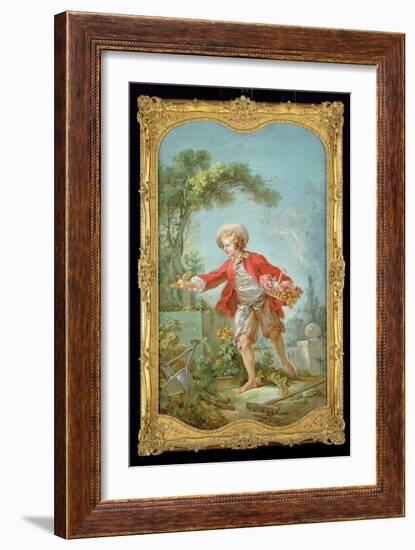 The Gardener, 1754/55-Jean-Honoré Fragonard-Framed Giclee Print