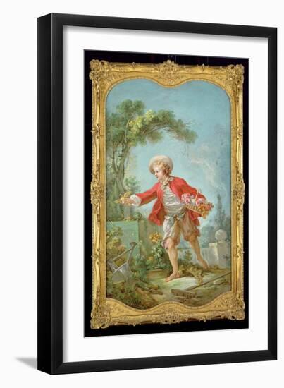 The Gardener, 1754/55-Jean-Honoré Fragonard-Framed Giclee Print