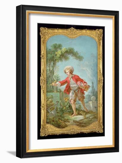 The Gardener, 1754/55-Jean-Honoré Fragonard-Framed Giclee Print