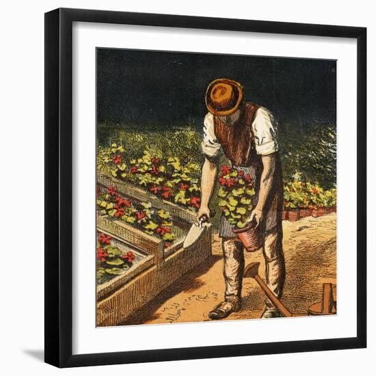 The Gardener, 1867-null-Framed Premium Giclee Print