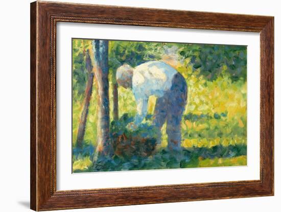 The Gardener, 1882-83-Georges Pierre Seurat-Framed Giclee Print