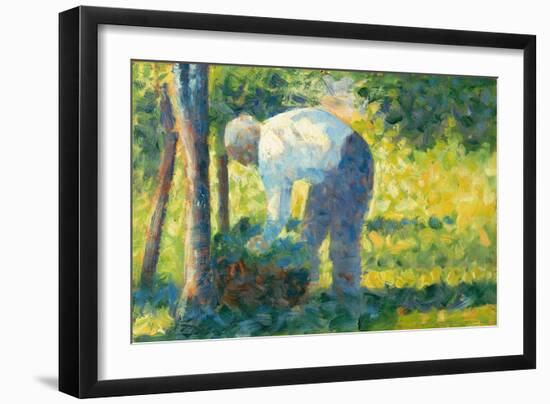 The Gardener, 1882-83-Georges Pierre Seurat-Framed Giclee Print