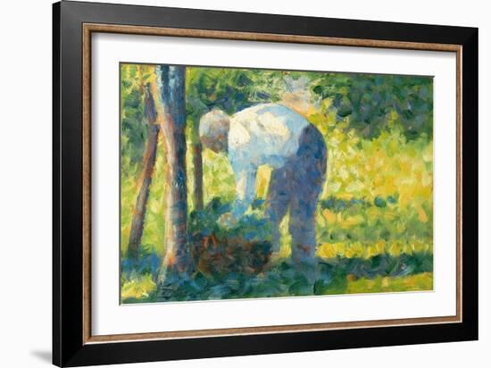 The Gardener, 1882-83-Georges Pierre Seurat-Framed Giclee Print