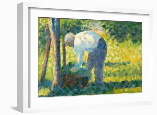 The Gardener, 1882-83-Georges Pierre Seurat-Framed Giclee Print