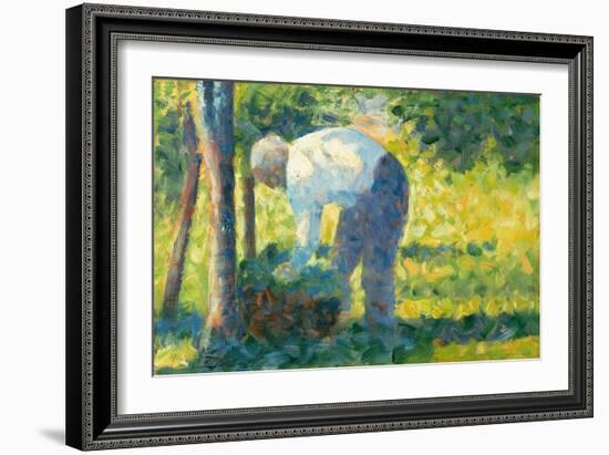 The Gardener, 1882-83-Georges Pierre Seurat-Framed Giclee Print