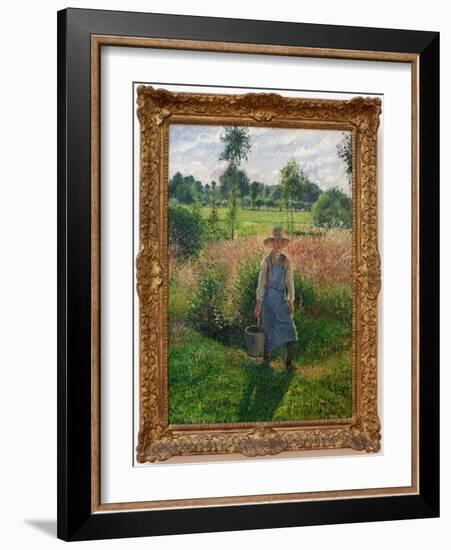 The Gardener. Painting by Camille Pissaro (1830-1903), Oil on Canvas, 1899. 19Th Century French Art-Camille Pissarro-Framed Giclee Print