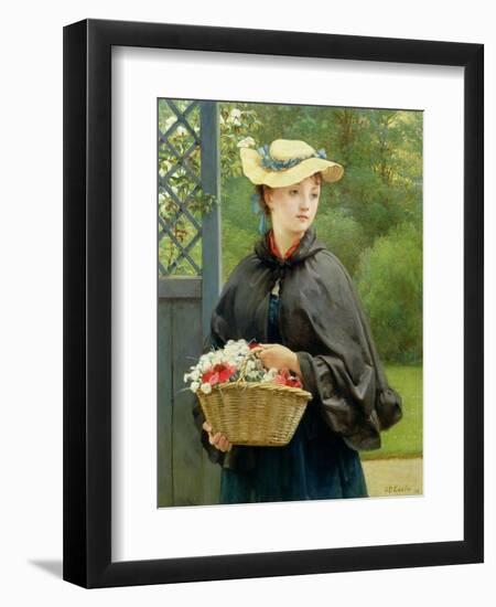 The Gardener's Daughter, 1876-George Dunlop Leslie-Framed Giclee Print