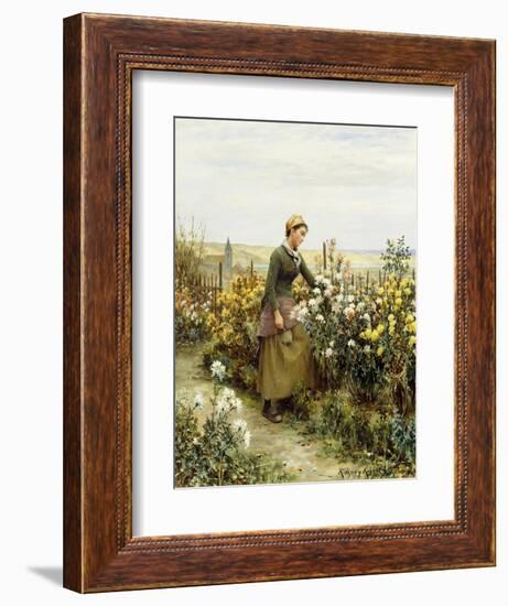 The Gardener's Daughter-Daniel Ridgway Knight-Framed Giclee Print