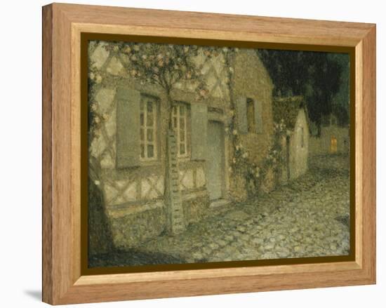 The Gardener's House in the Moonlight-Henri Eugene Augustin Le Sidaner-Framed Premier Image Canvas