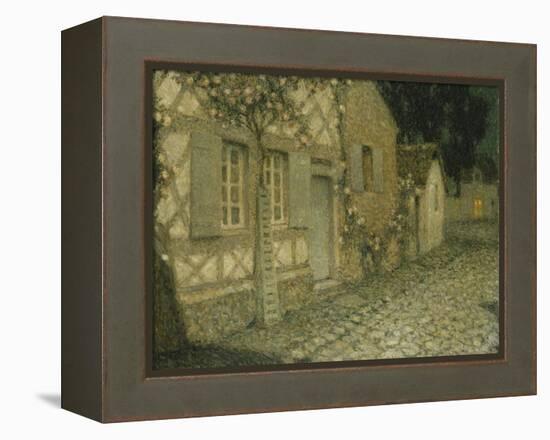 The Gardener's House in the Moonlight-Henri Eugene Augustin Le Sidaner-Framed Premier Image Canvas