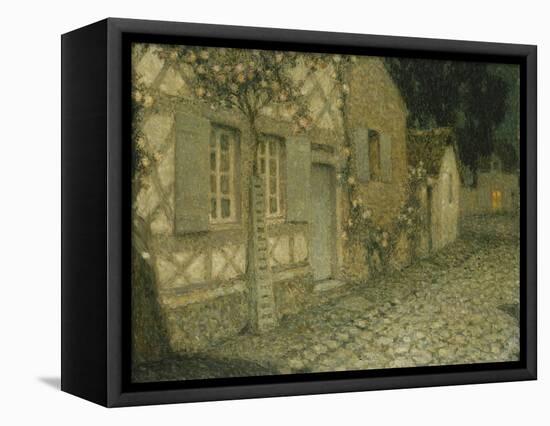 The Gardener's House in the Moonlight-Henri Eugene Augustin Le Sidaner-Framed Premier Image Canvas