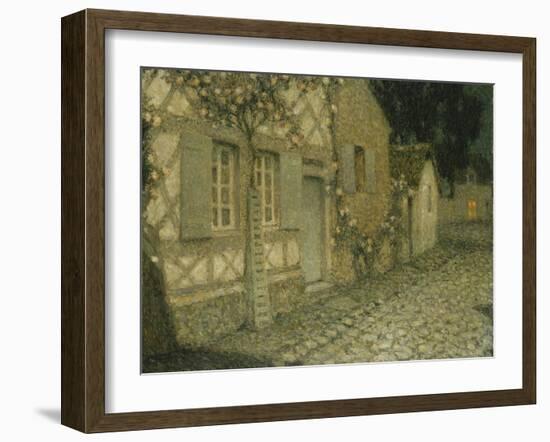 The Gardener's House in the Moonlight-Henri Eugene Augustin Le Sidaner-Framed Giclee Print