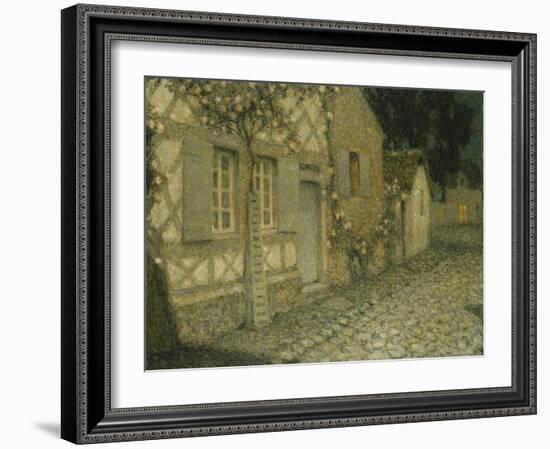 The Gardener's House in the Moonlight-Henri Eugene Augustin Le Sidaner-Framed Giclee Print