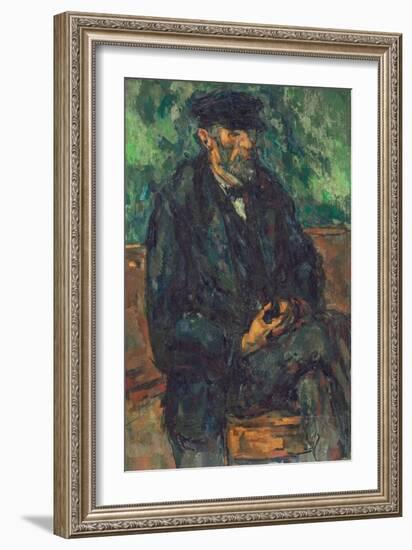 The Gardener Vallier, circa 1905-Paul Cézanne-Framed Giclee Print