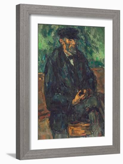 The Gardener Vallier, circa 1905-Paul Cézanne-Framed Giclee Print