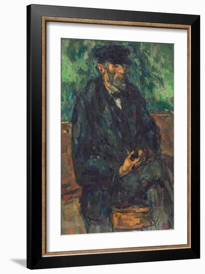 The Gardener Vallier, circa 1905-Paul Cézanne-Framed Giclee Print