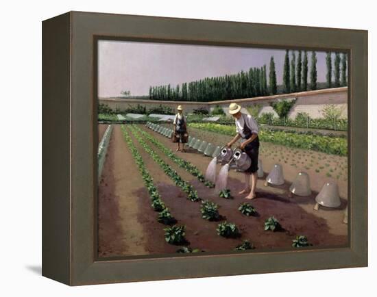 The Gardeners-Gustave Caillebotte-Framed Premier Image Canvas