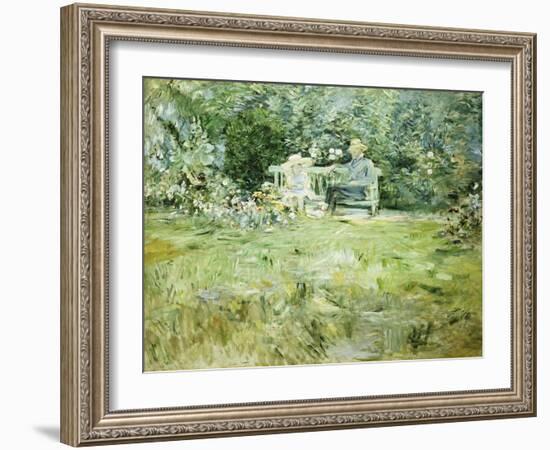 The Gardening Lesson, 1886-Camille Pissarro-Framed Giclee Print