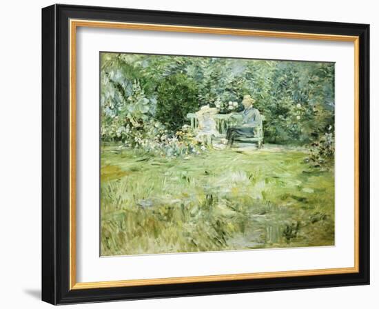 The Gardening Lesson, 1886-Camille Pissarro-Framed Giclee Print