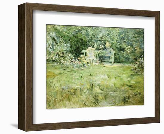 The Gardening Lesson, 1886-Berthe Morisot-Framed Giclee Print