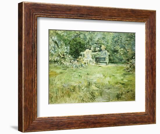 The Gardening Lesson, 1886-Berthe Morisot-Framed Giclee Print