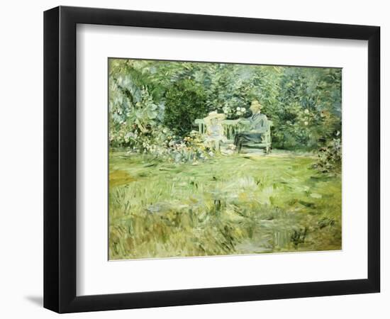 The Gardening Lesson, 1886-Berthe Morisot-Framed Giclee Print