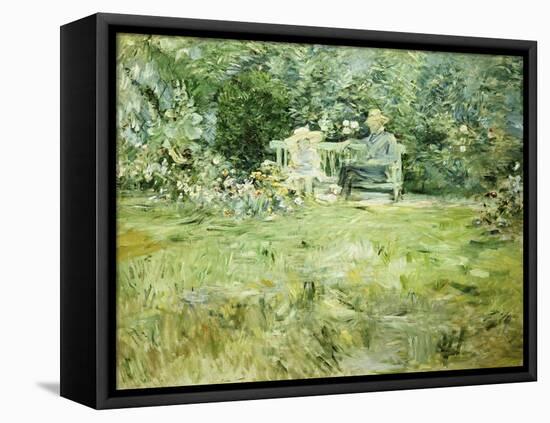 The Gardening Lesson, 1886-Berthe Morisot-Framed Premier Image Canvas