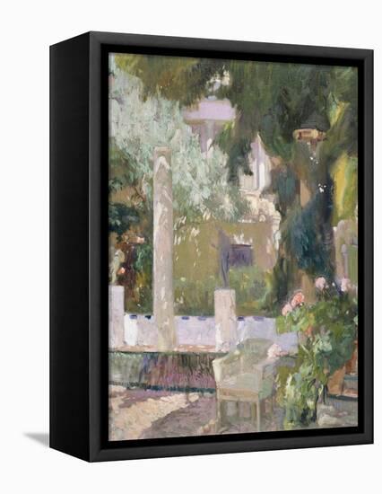 The Gardens at the Sorolla Family House, 1920-Joaquin Sorolla y Bastida-Framed Premier Image Canvas