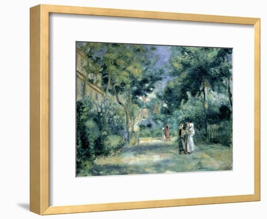 The Gardens in Montmartre, 19th Century-Pierre-Auguste Renoir-Framed Giclee Print