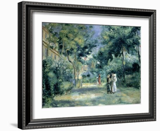 The Gardens in Montmartre, 19th Century-Pierre-Auguste Renoir-Framed Giclee Print