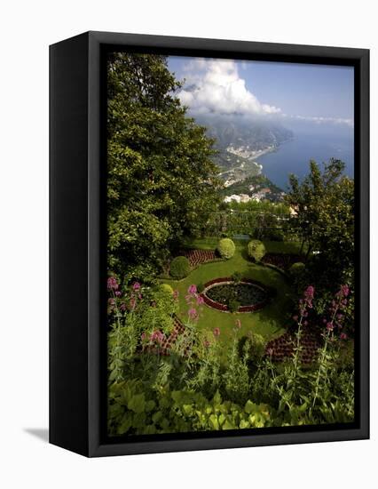 The Gardens of the Villa Cimbrone in Ravello, Amalfi Coast, Campania, Italy, Europe-Olivier Goujon-Framed Premier Image Canvas