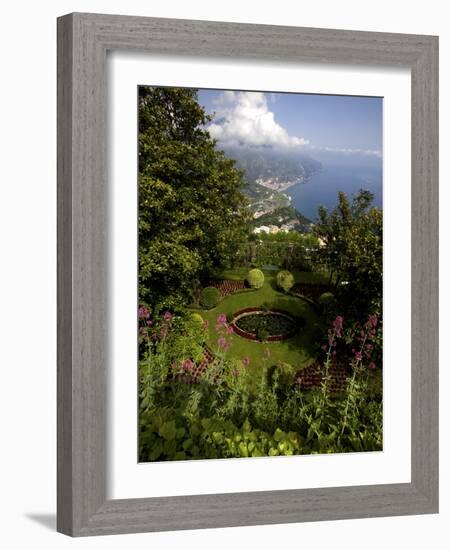 The Gardens of the Villa Cimbrone in Ravello, Amalfi Coast, Campania, Italy, Europe-Olivier Goujon-Framed Photographic Print