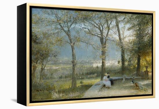 The Gardens, Pallanza, Lago Maggiore-Albert Goodwin-Framed Premier Image Canvas