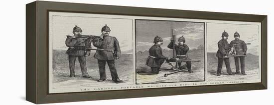 The Gardner Portable Machine-Gun Used in the Soudan Campaign-null-Framed Premier Image Canvas