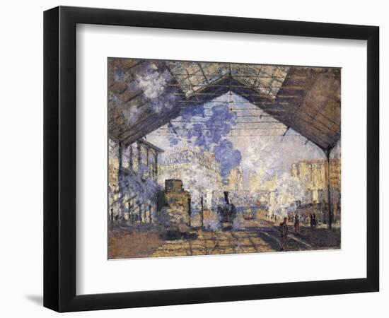 The Gare St-Claude Monet-Framed Art Print