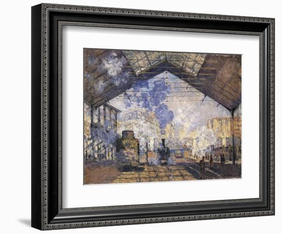 The Gare St-Claude Monet-Framed Art Print