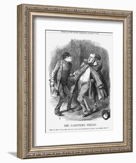 The Garotter's Friend, 1862-John Tenniel-Framed Giclee Print