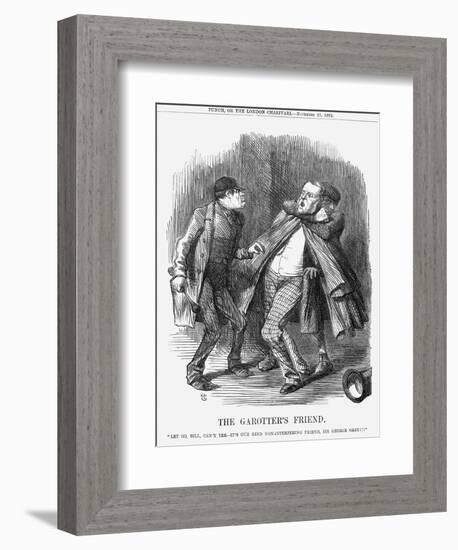 The Garotter's Friend, 1862-John Tenniel-Framed Giclee Print