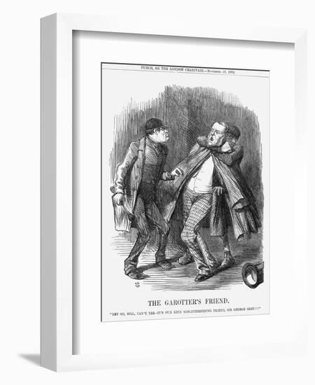 The Garotter's Friend, 1862-John Tenniel-Framed Giclee Print