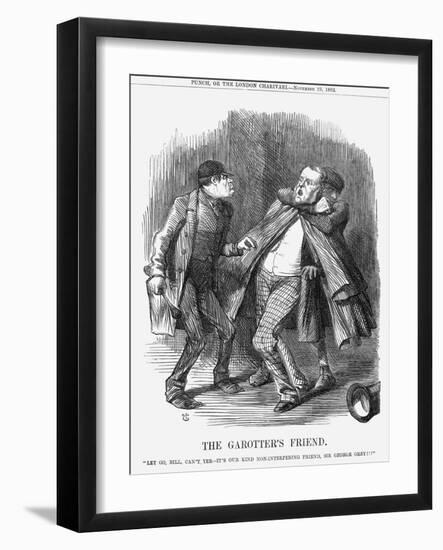 The Garotter's Friend, 1862-John Tenniel-Framed Giclee Print