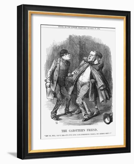 The Garotter's Friend, 1862-John Tenniel-Framed Giclee Print