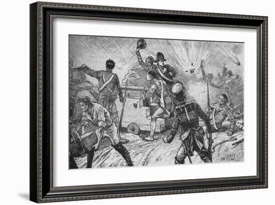 'The Garrison Met The Bombardment Bravely', 1902-Paul Hardy-Framed Giclee Print