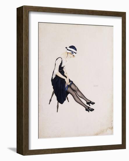 The Garter-Ernst Ludwig Kirchner-Framed Giclee Print