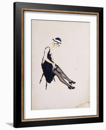 The Garter-Ernst Ludwig Kirchner-Framed Giclee Print