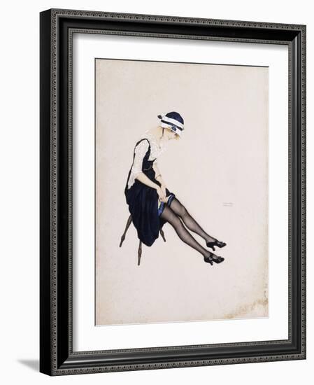The Garter-Ernst Ludwig Kirchner-Framed Giclee Print