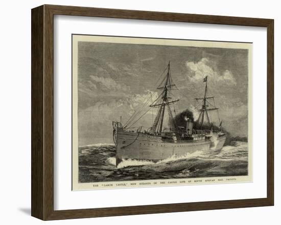 The Garth Castle, New Steamer of the Castle Line of South African Mail Packets-William Lionel Wyllie-Framed Giclee Print